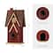 Glitzhome® 12" Hanging Distressed Red Cottage Solid Wood Birdhouse